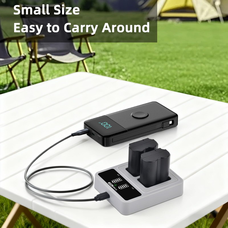 PowerTrust 2-Pack NP-W235 Battery and 20W Fast Charger