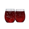 Greenline Goods Taurus Stemless Wine Glasses Zodiac Taurus Set Hand