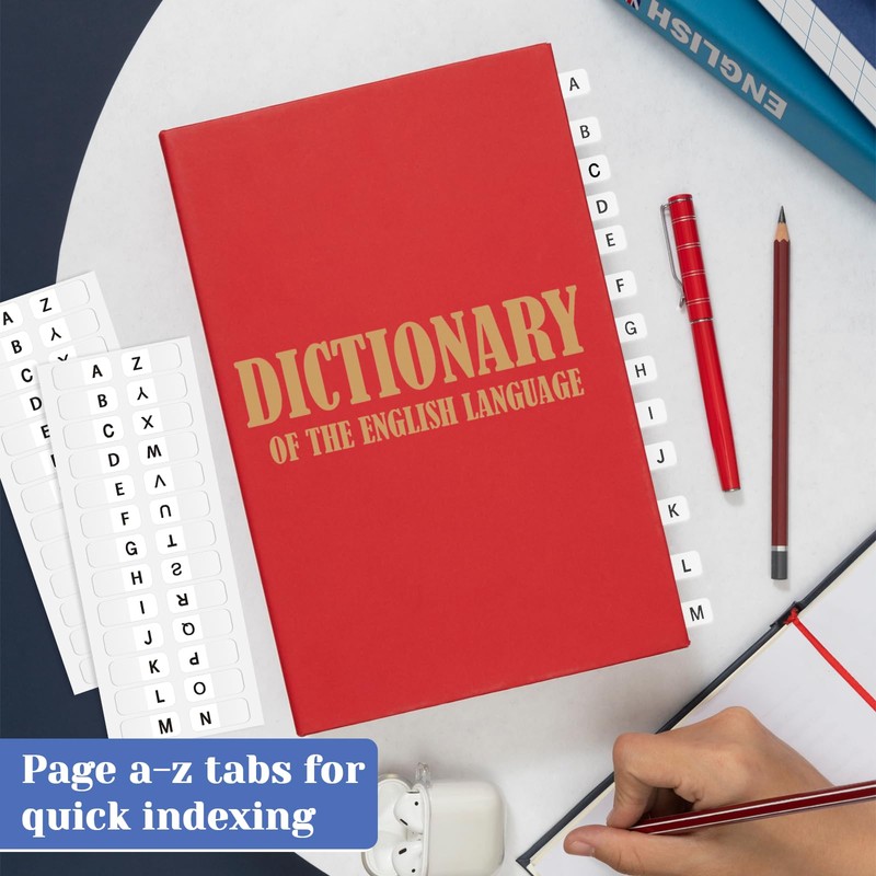 A-Z tabs Sticky Alphabet Tabs Self-Adhesive Letter Tabs Small Alphabetical