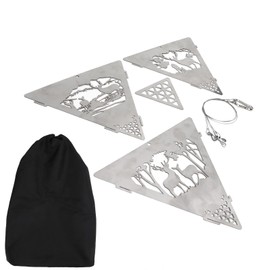 Triangular Campfire Grill Hanger Outdoor Portable Reindeer Bonfire Fire Pit Family Gathering