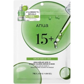 ANUA AHA 15% Intensive Calming Serum Mask Pack (7 pieces) Face Mask Oil Moisture Balance Sebum Pore Care