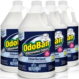OdoBan Disinfectant Concentrate and Odor Eliminator, Made in the USA, Night Ice Scent, 4 Gallons