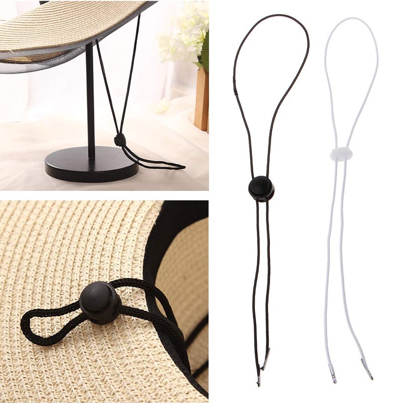 Gwxevce Flexible Removable Elastic Hat Chin Cord Strap Adjustable Cord