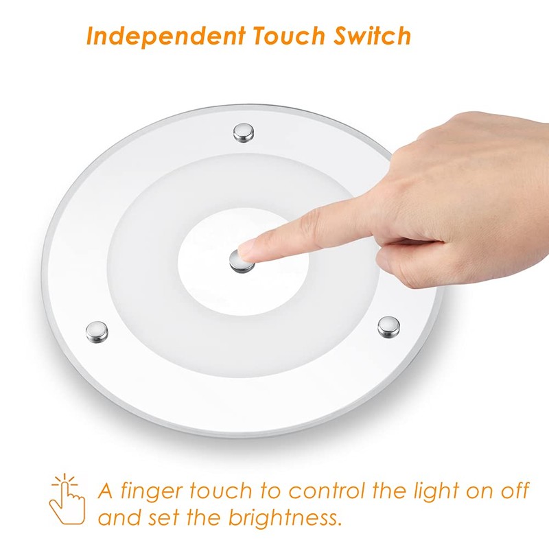 Obeaming 12V LED Ceiling Light, 7.25” 9W Dimmable Panel Dome