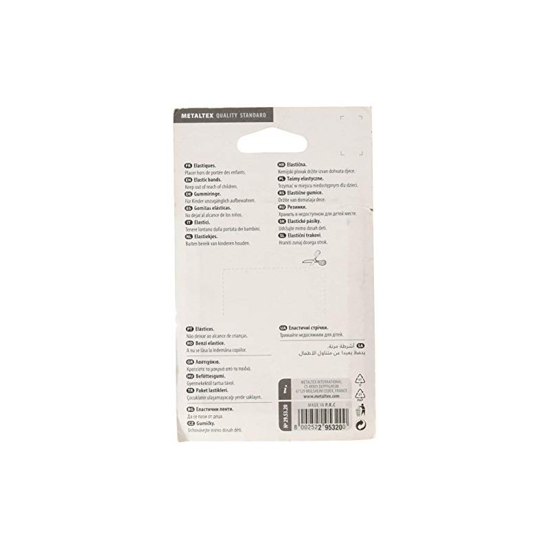 Metaltex 295320 Rubber Bands, Medium