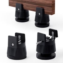 INOVASHON Furniture Risers with Screw Clamp, Desk Riser Blocks with Height Adjustable 2.4-3.1'', Heavy Duty Bed Risers Fit Square/Round Chair Leg Diameter 0.3-1.9'', Chair Raisers Extenders for Sofa