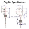 Txelegant Zing Ear ZE-268S2 Pull Chain Switch 3 Speed 4