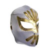 Mistico Lucha Libre Wrestling Mask Costume Wear, Silver, Medium