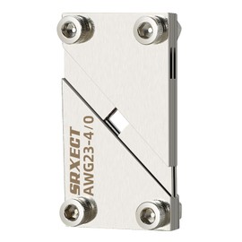 SRXECT Wire Ferrule Crimping Tool,23 to 4/0AWG Square Jaw Wire Crimping Pliers for Insulated Terminal & Non-insulated Ferrule