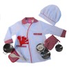 Making Believe Kids Red/White Chef Jacket & Hat Play Set