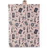 ICAAV Gothic Witchcore Flannel Blanket 60x80in,Skulls,Candles,Spell Books and Moons on