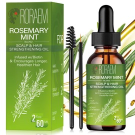 RORAEM Rosmarinöl Haare Haarwachstum Beschleunigen: Rosemary Oil for Hair Rosemary Oil Nährt die Kopfhaut Augenbrauen und Wimpern