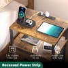 Simple Trending Nightstand with Charging Station, End Table Side Table