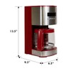 Kenmore 40707 12 Cup Programmable Coffee Maker in Red