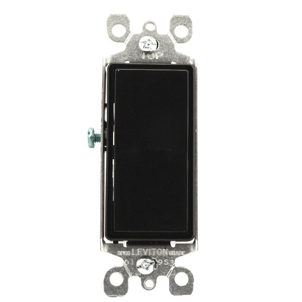 Leviton 5603-2E 15 Amp, 120/277V, Decora Rocker 3-Way AC Quiet