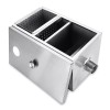dtangor Commercial Grease Trap 8LB Stainless Steel Interceptor Restaurant Kitchen