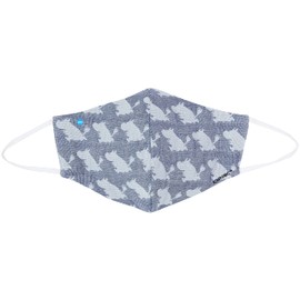 Moomin Gauze Mask, Soft Gauze Mask with Protective Filter, blue