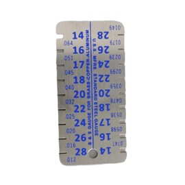 Professional Stainless Steel Thickness Measurement Tool with Double Scales for Aluminum Sheets Essential for Home Use Stainless Steel Thickness Gauge Aluminum Plate Thickness Measurement Stainless