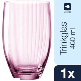 LEONARDO HOME 22379 Poesia Drinking Glass 460 ml Rosé, 1 Series, 022379, Glass, 460 ml