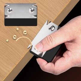 Veneer Edge Cutter, Portable Manual Edge Banding Cutter, Edging Cutter, Woodworking Hand Planer Trimmer Single Hand Planer for Wood PVC ABS Edge Cutter Deburring Tool Black