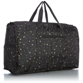 (HAPI+TAS) Folding Boston Bag (Large), Carry On, Variety of Patterns, 33.8 fl oz (38L), 13.4 inches (34 cm), 1.1 lb (0.5kg ) H0004 - black -