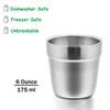 E-far Cups for Toddlers Kids, 6 Ounce Stainless Steel Insulated