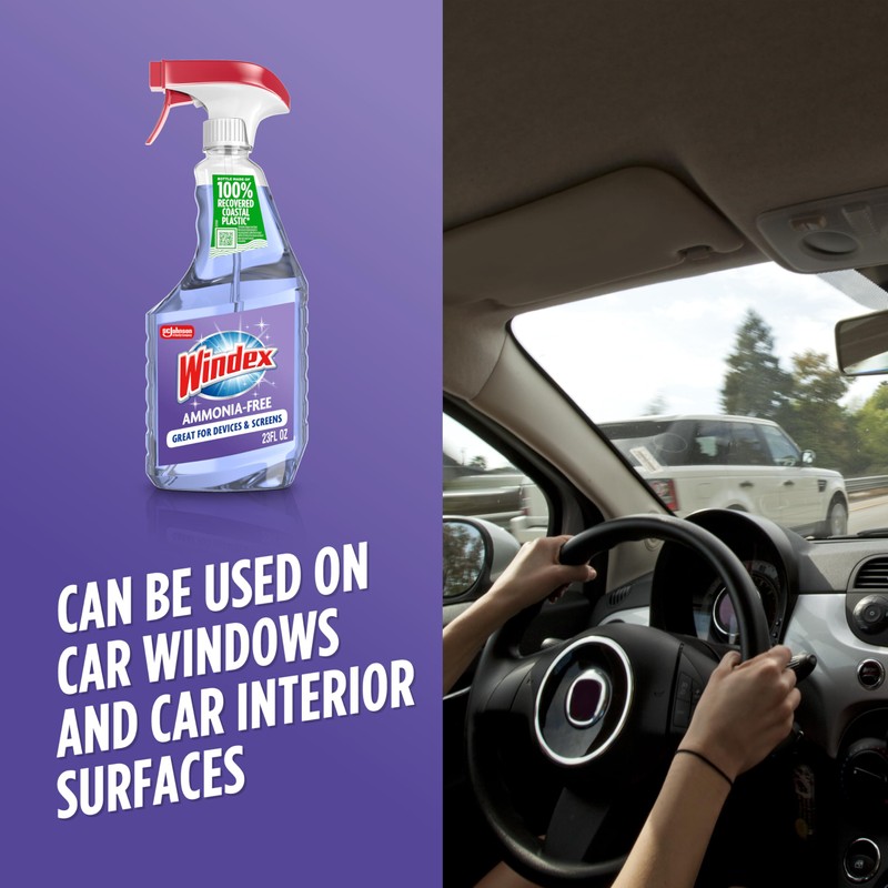 Windex Glass and Window Cleaner Spray Bottle, Ammonia Free, Packaging