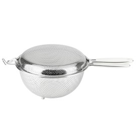 Pearl Metal CooFooGoo AZ-5527 Stainless Steel Punching Handy Strainer, 7.1 inches (18 cm), Set of 2