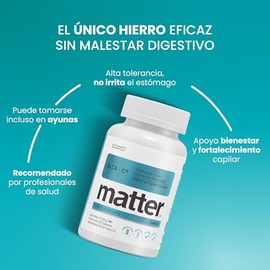 Matter Alca-C, Vitamina C como Ascorbato de Sodio, Apoyo Antioxidante, Producción de Colágeno y Bienestar Integral, Fórmula Alcalina Sin Azúcar, 1 Fra