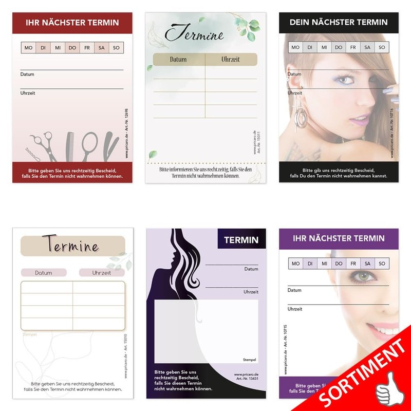 PRICARO One Line Ophthalmologist Appointment Pad (Pack of 20)