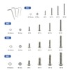 1200 PCS Nuts and Bolts Assortment Kit, Metric M2 M3