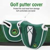 Putter Cover, Waterproof PU Fabric Green Embroidered Cue Cover with