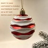 HipTree Shatterproof Red Green White Christmas Ornaments Tree Decorations