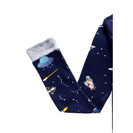 Babylike "Spacecraft Little Boys 2 Piece Pajama 100% Cotton(Size 2-11 Years)(Dark Blue 2-8 Years)
