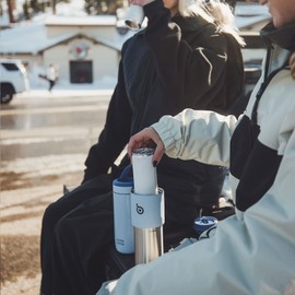 BOTTLE BOTTLE Insulated Water Bottle for Sports with Straw,2 lids,18oz 3IN1 Water Bottles for Slim Can Coolers and Kids Tumbler, Stainless Steel Metal Bottles for Outdoor Activities(Blue)