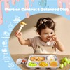 Bakpoco - Placa dividida de acero inoxidable para niños pequeños,
