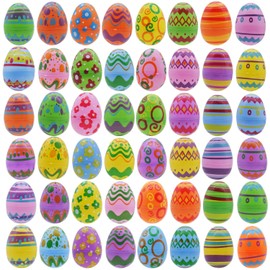 JOYIN Pack of 48 6 cm Plastic Bright Easter Eggs for Filling for Easter Hunting, Fillers for Basket Fillers, Price Supplies for Classroom, Fillings, Party, Surprise Gift