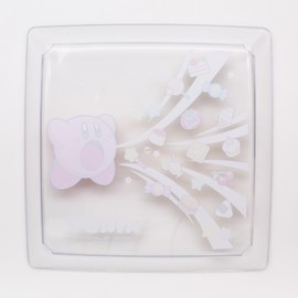 OSK PTC-120S Kirby Star Clear Plate, Square Shape, Kirby Plate, Plastic, Dishwasher Safe, Dryer Safe