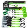 XSTRAP STANDARD Ratchet Tie Down Straps 4Pk 15Ft 1500Lb Break