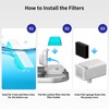 Lawfery Cat Water Fountain Filter Replacement, 6 Filters and 6