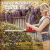 IRONFIST Cordless Hedge Trimmer, 20" Brushless Electric Hedge Cutter