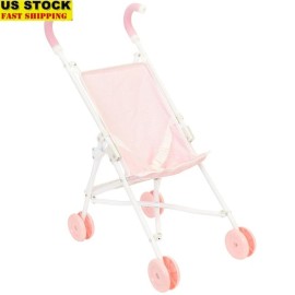 Foldable Baby Doll Stroller Toy Ideal Ages 2 Years & Up Portable Travel Stroller