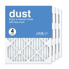 AIRx Filters 16x20x1 Furnace Filter MERV 8 Pleated Replacement HVAC AC Air Filter, Dust, Easy Installation, Contaminant Reducing, 4-Pack
