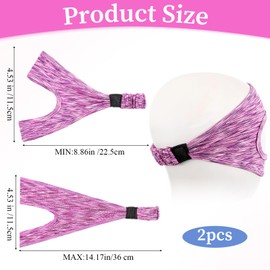 Grevosea 2 Pack VR Eye Mask, Adjustable Breathable VR Sweat Band Comfortable and Sweat-Resistant Eye Face Cover for Meta/Oculus Quest 2/3/3S/Pro Most VR Devices and Any Head Size