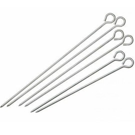 Dynore Stainless Steel 10 inch Barbeque Rods (Skewers)