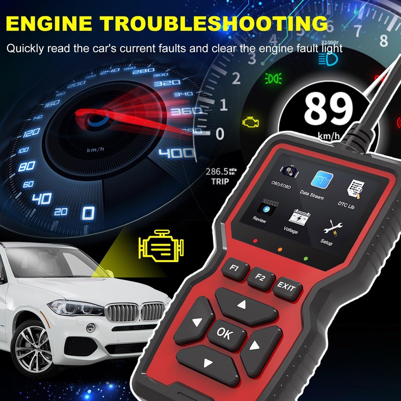 Yourkar OBD2 Scanner Diagnostic Tool, Code Reader OBD II Scanner