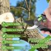 2 Pcs Pruning Shear Sturdy Steel Hand Pruner with Ergonomic