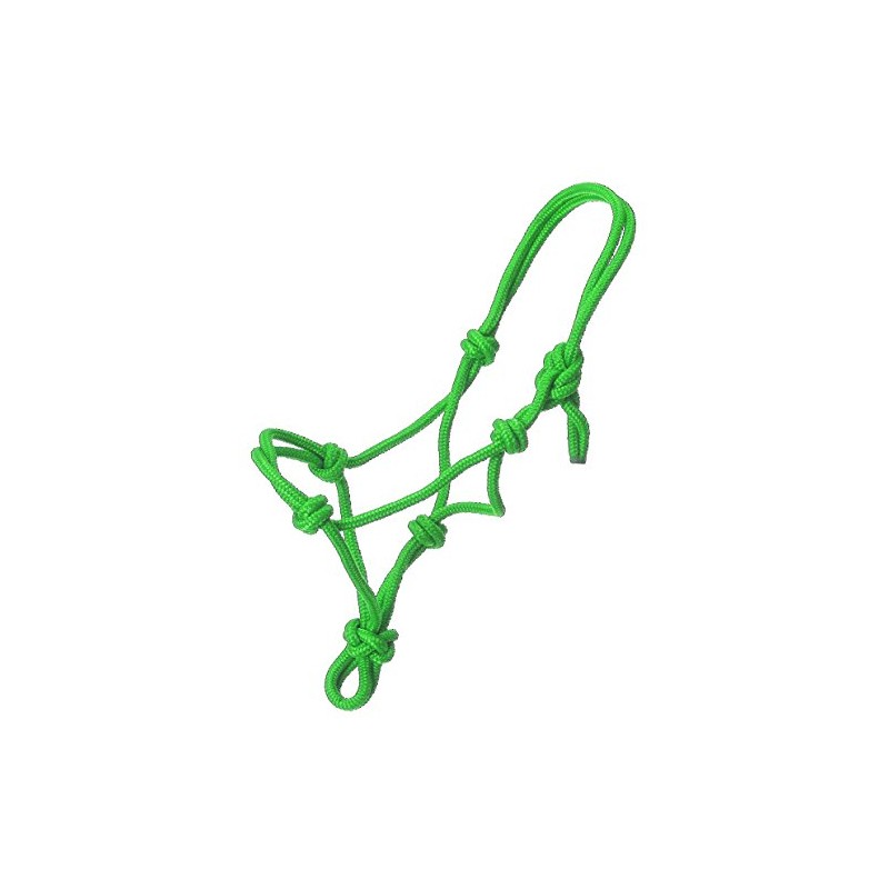 Tough 1 Miniature Poly Rope Tied Halter, Neon/Green, Large