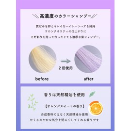 Karabom Color Shampoo, Murasaki 8.5 fl oz (250 ml), Purple Shampoo, Color Care, Organic, Plant Extract Formula, Salon Exclusive Product