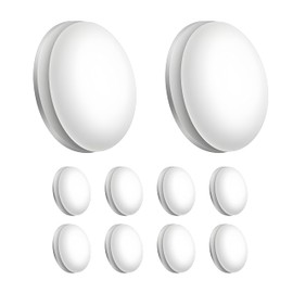 Alleshelfer Shower Curtain Weights 10 Pairs, Magnetic Weights Round, Magnets for Curtains, White, Shower Curtain Magnets Bottom Suitable for Curtains in Homes, Hotels, Accommodations etc